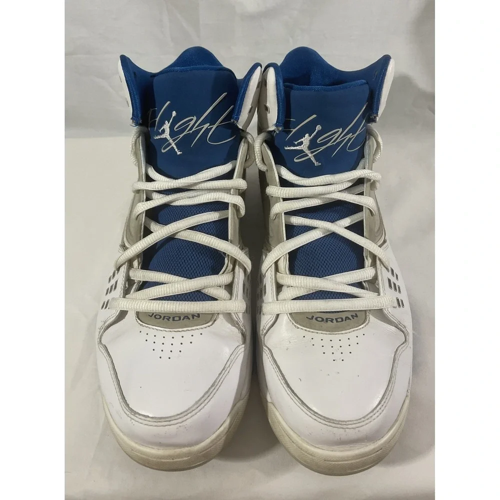 AIR JORDAN flight 4 shoes size 11.5 blue and white 2012